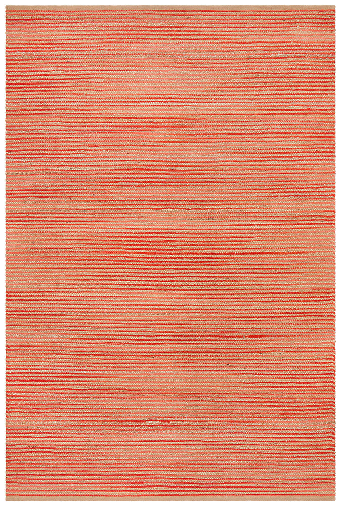 Exclusive Parade 444 Coral Jute and Cotton Rug - Handmade in India