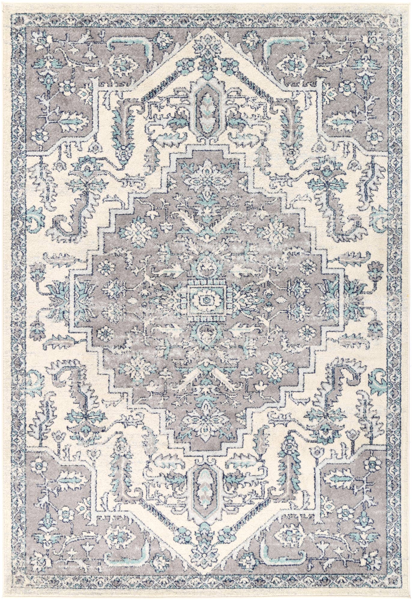 Hot Sale! Palermo Erice Grey Polypropylene Power Loomed Home Decor Rug