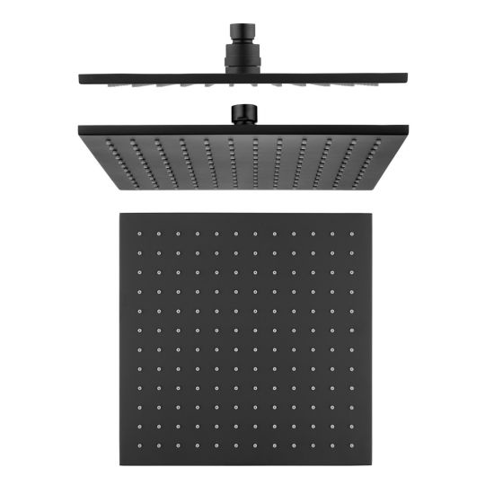 Hot Sale! 250mm Cavallo Matte Black Solid Brass Shower Head