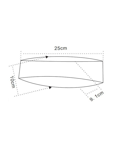 CANNES: Stylish Matte White LED Curved Wall Light for Interior
