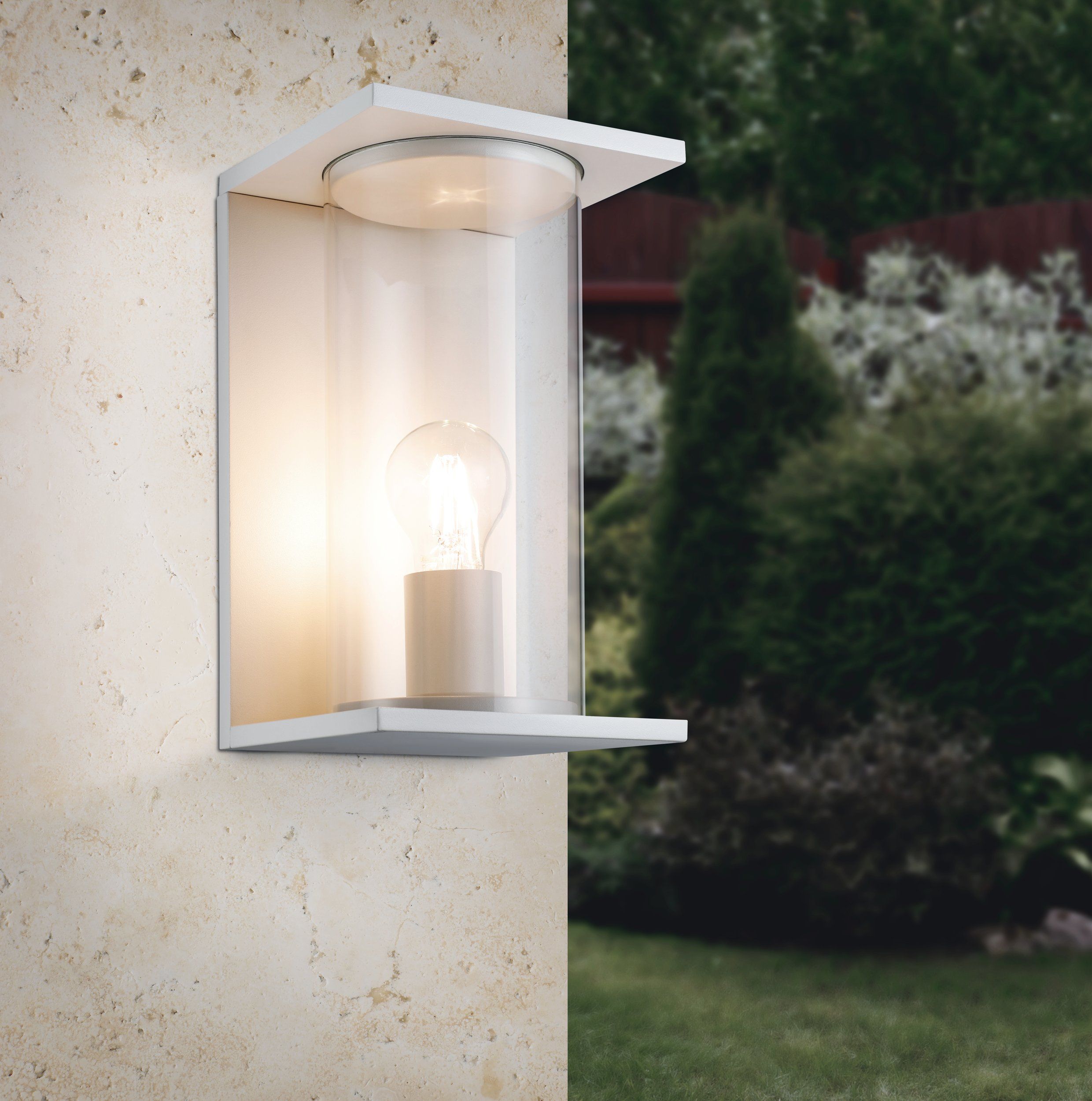 Hot Sale! White Cylindrical CASCINETTA Wall Light for Welcoming Front Porch Atmosphere