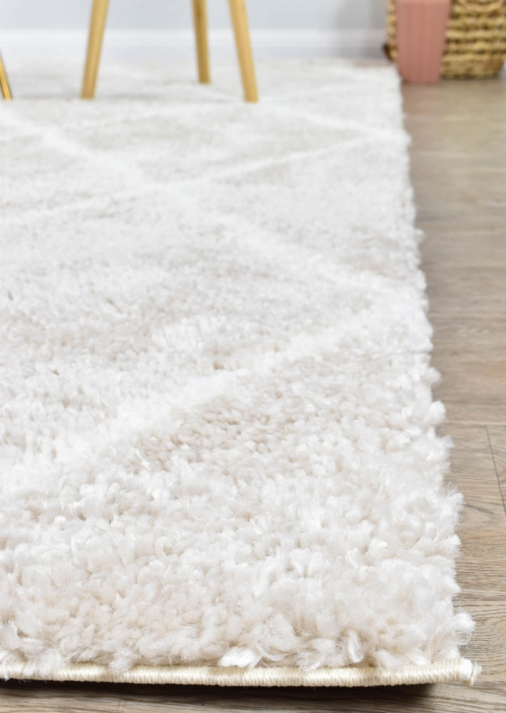 Hot Sale! Cream Beige Palermo Shaggy Machine - Made Rug 1562A for Home Decor