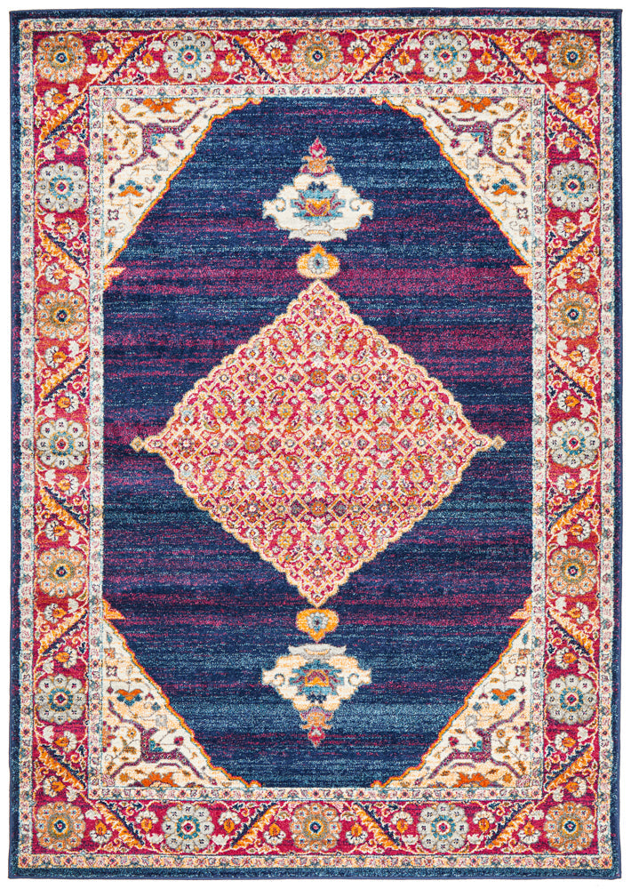Century 966 Royal Blue Rug - Stunning Boho Style!
