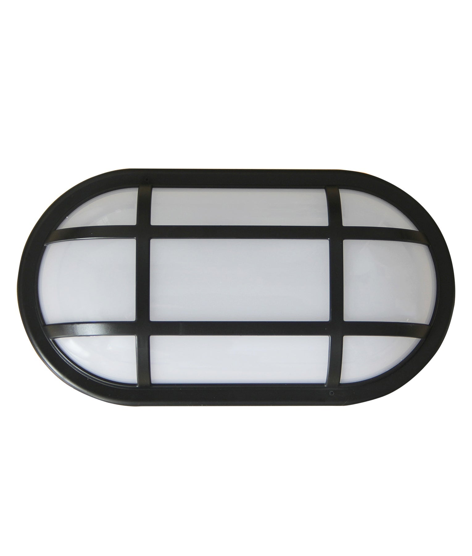 Bulk Oval IP65 LED Exterior Bulkhead Lights with Optional Protective Cage