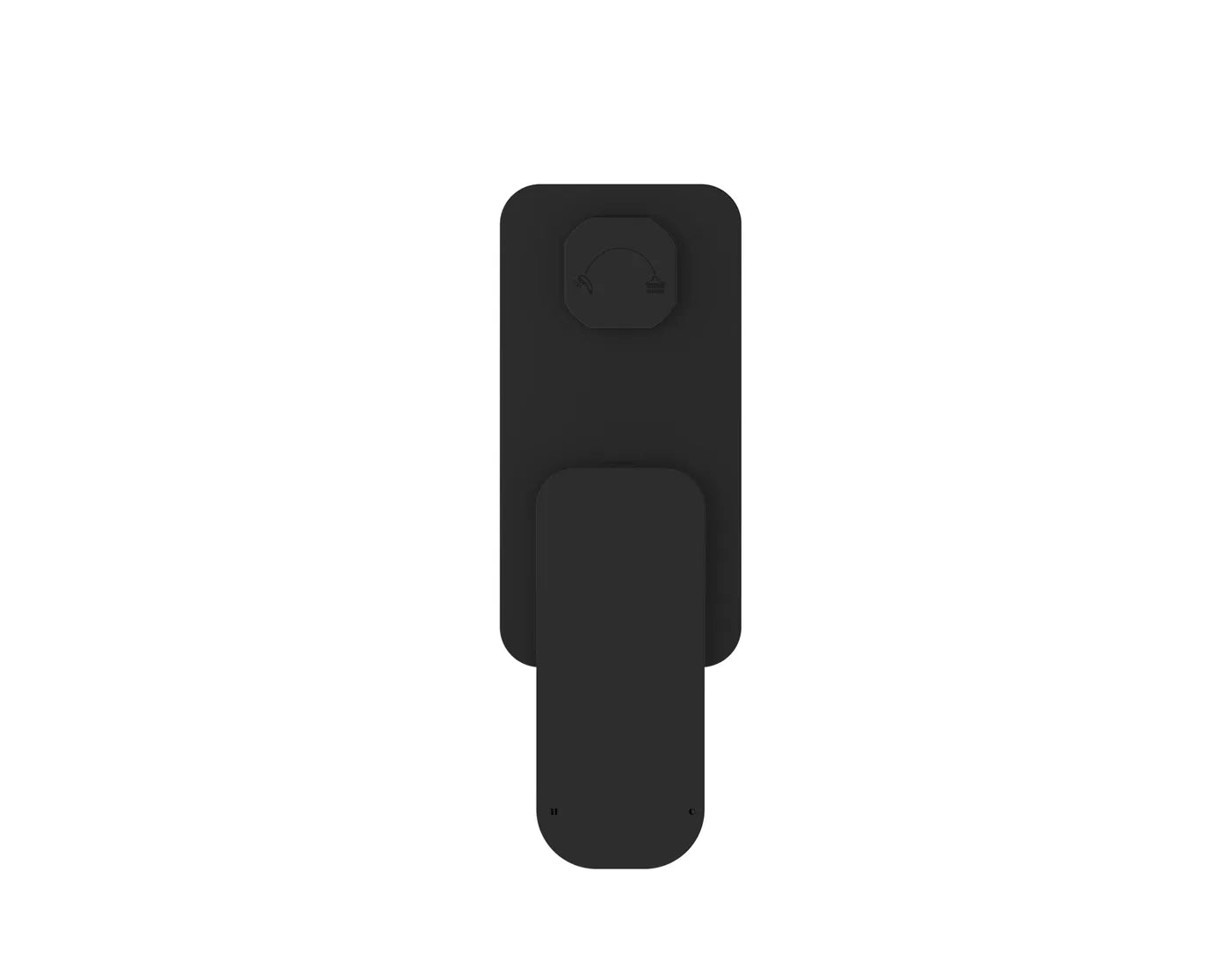 Matte Black Oskar Shower Mixer with Diverter for Durable Use