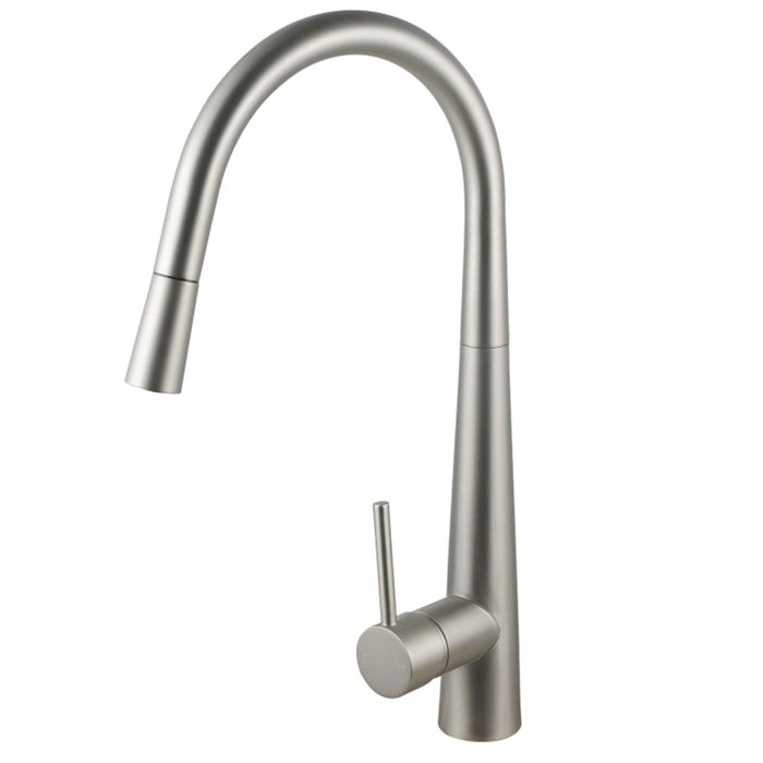 OTTI 420 Brushed Nickel Pull-Out Sink Mixer - Great Deal