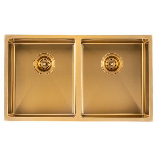 Hot Deal! 770x450x215mm 1.2mm Brushed Gold Sink Set