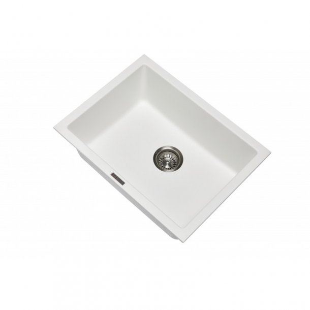On Sale! White Granite Carysil Big Kitchen Sink 610x457mm for Easy Cleaning
