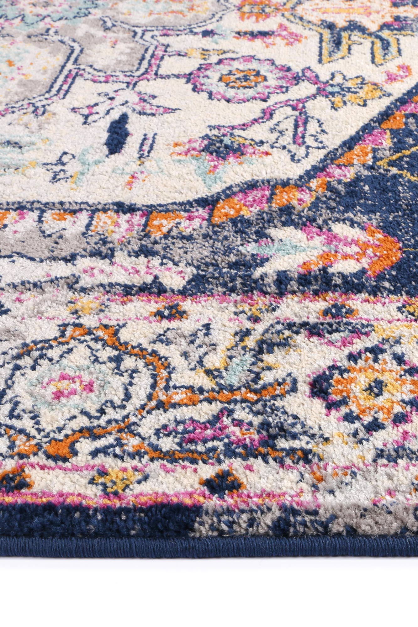 Palermo Catania Navy Rug - Durable, Vibrant and Kid & Pet Friendly