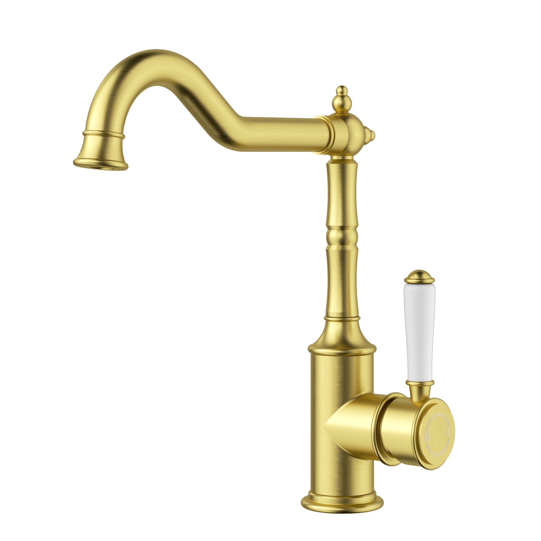 Brushed Gold Clasico Style Sink Mixer with Premium Features