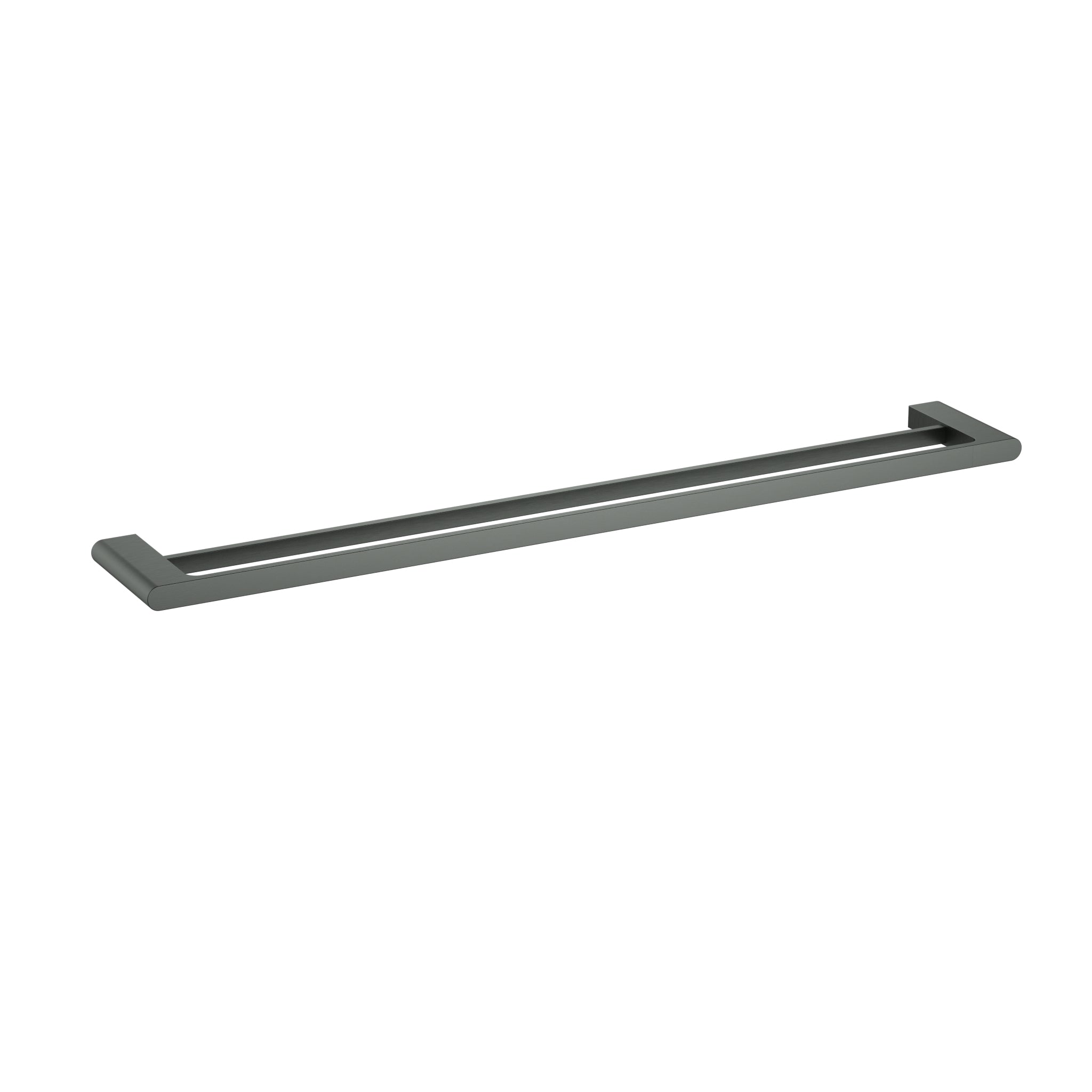 Hot Deal: 800 mm Brushed Gun Metal Cora Double Towel Rail