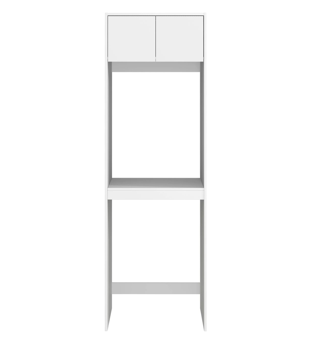 BURLEIGH 1715x600x2100mm White Laundry Cabinet Set with Stone Top (Style C)