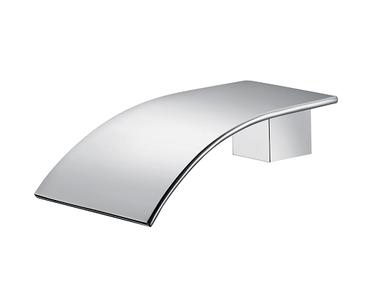 CASCADE Series Chrome Waterfall Wall Spout for Bathtub & Basin - Stylish Bathroom Upgrade