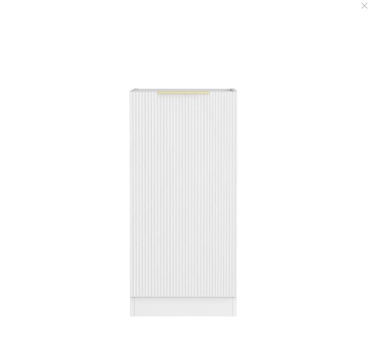 BURLEIGH Matte White Laundry Floor Cabinet - Great Deal! (415x584x880)