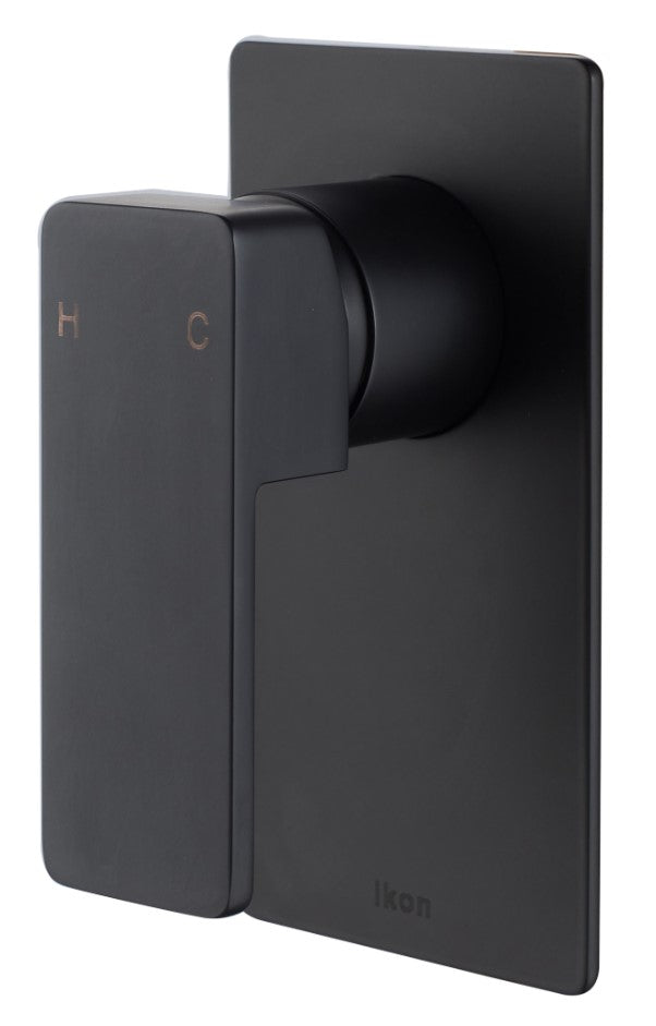 Hot Deal! Matte Black Brass Ceram Wall Mixer with Kerox 35mm Cartridge