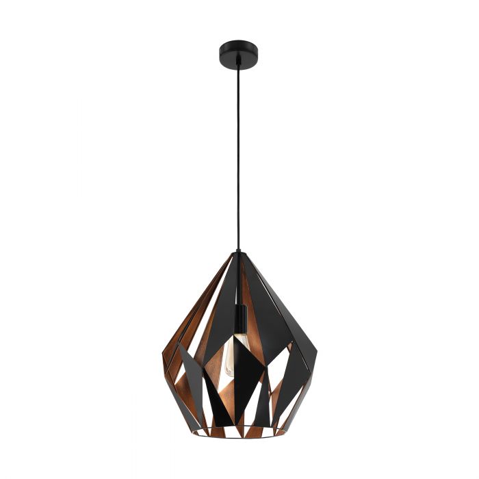 Stunning Steel Black CARLTON1 78N Pendant Light