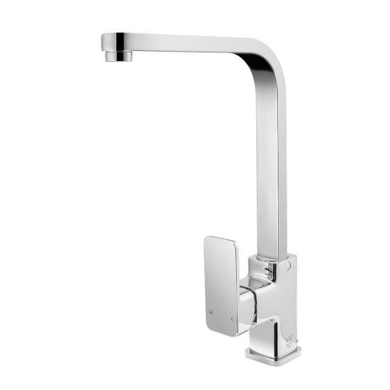 Stylish Chrome Square Kitchen and Laundry Mixer Tap