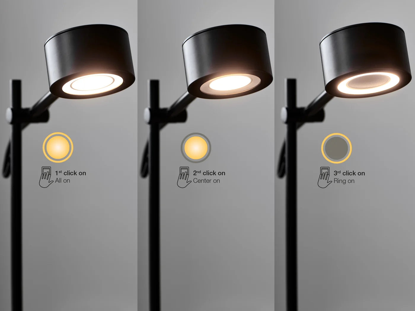 Nordic-Style Black Wall Light with Moodmaker Function - Clyde