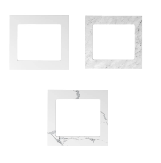 Hot Deal! BURLEIGH Mini White Laundry Cabinet Set with Stone Top (Style B)
