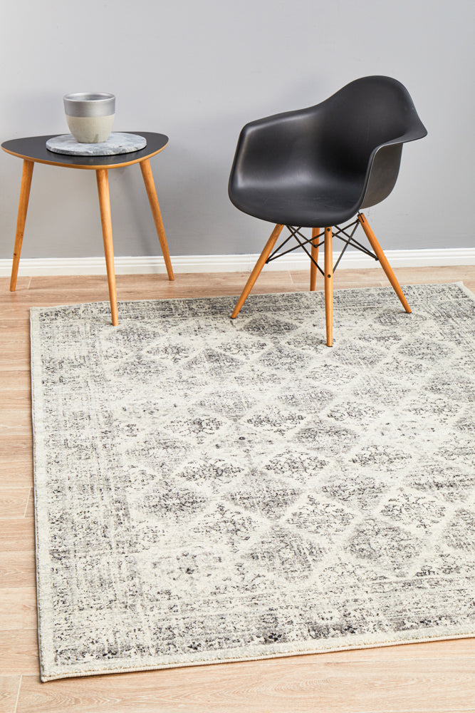 Hot Deal! Century 999 Grey Power - Loomed Polypropylene Rug for Modern Homes