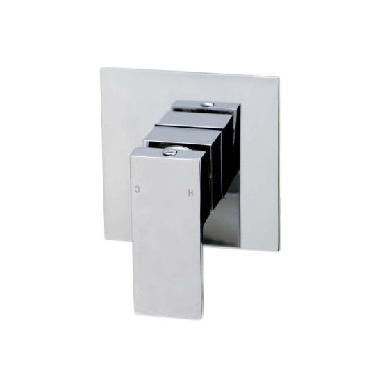 Hot Deal! Stylish Chrome Square Wall - Mounted Shower Bath Mixer Tap