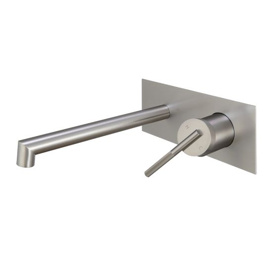 Get This Stylish CADDENCE Bathroom Mixer with Brushed Nickel Spout