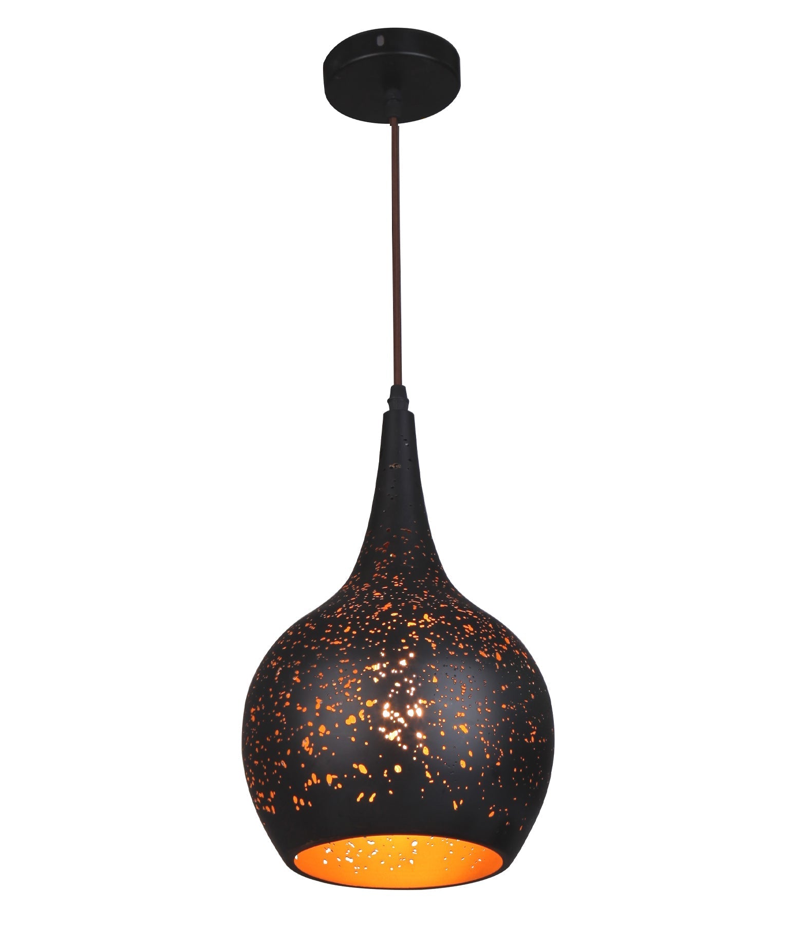 CELESTE: Bohemian Rustic Powder Coated Aluminium Bell Pendant Light