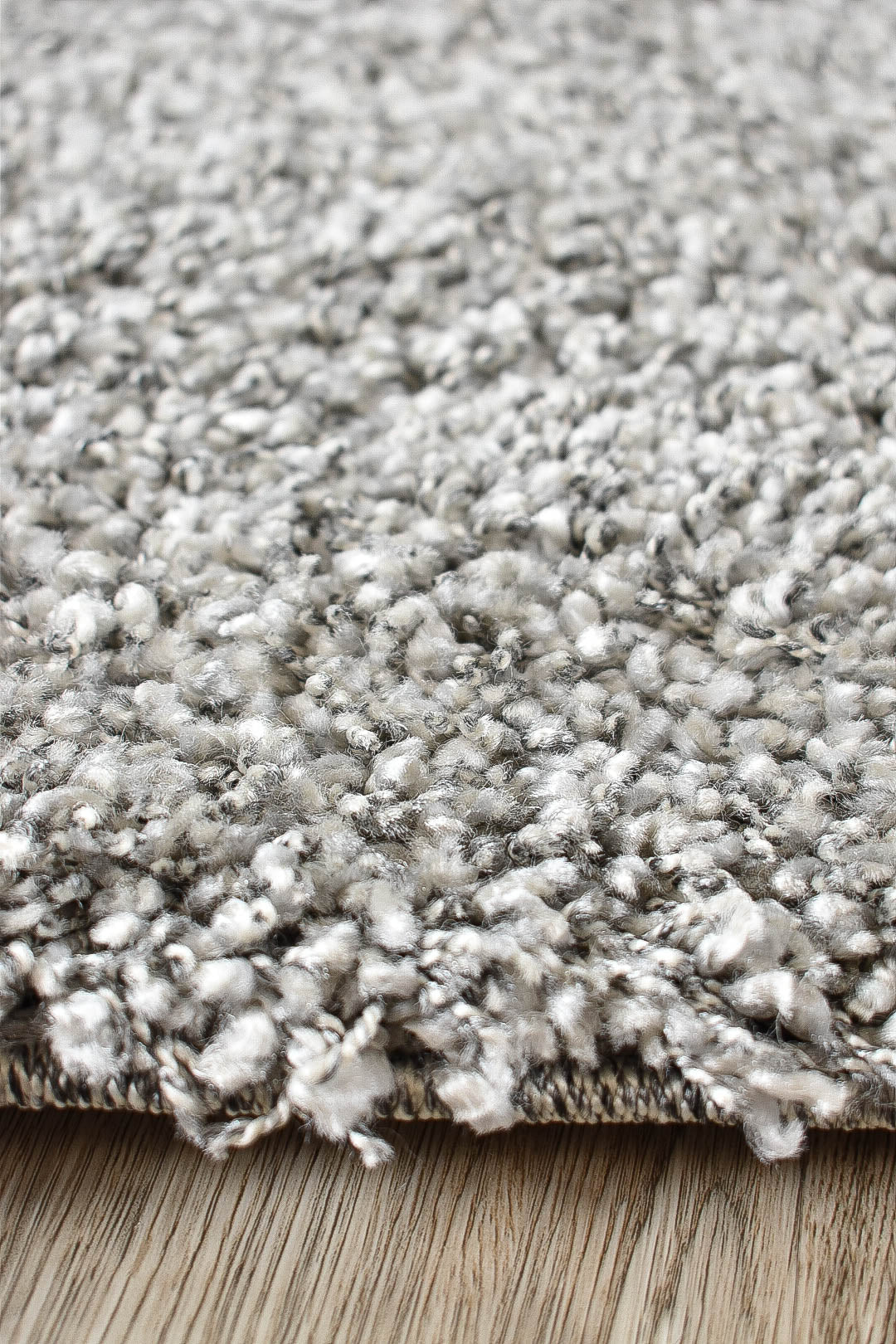 Stylish Palma Light Grey Polypropylene Rug with Soft Touch and Thick Pile