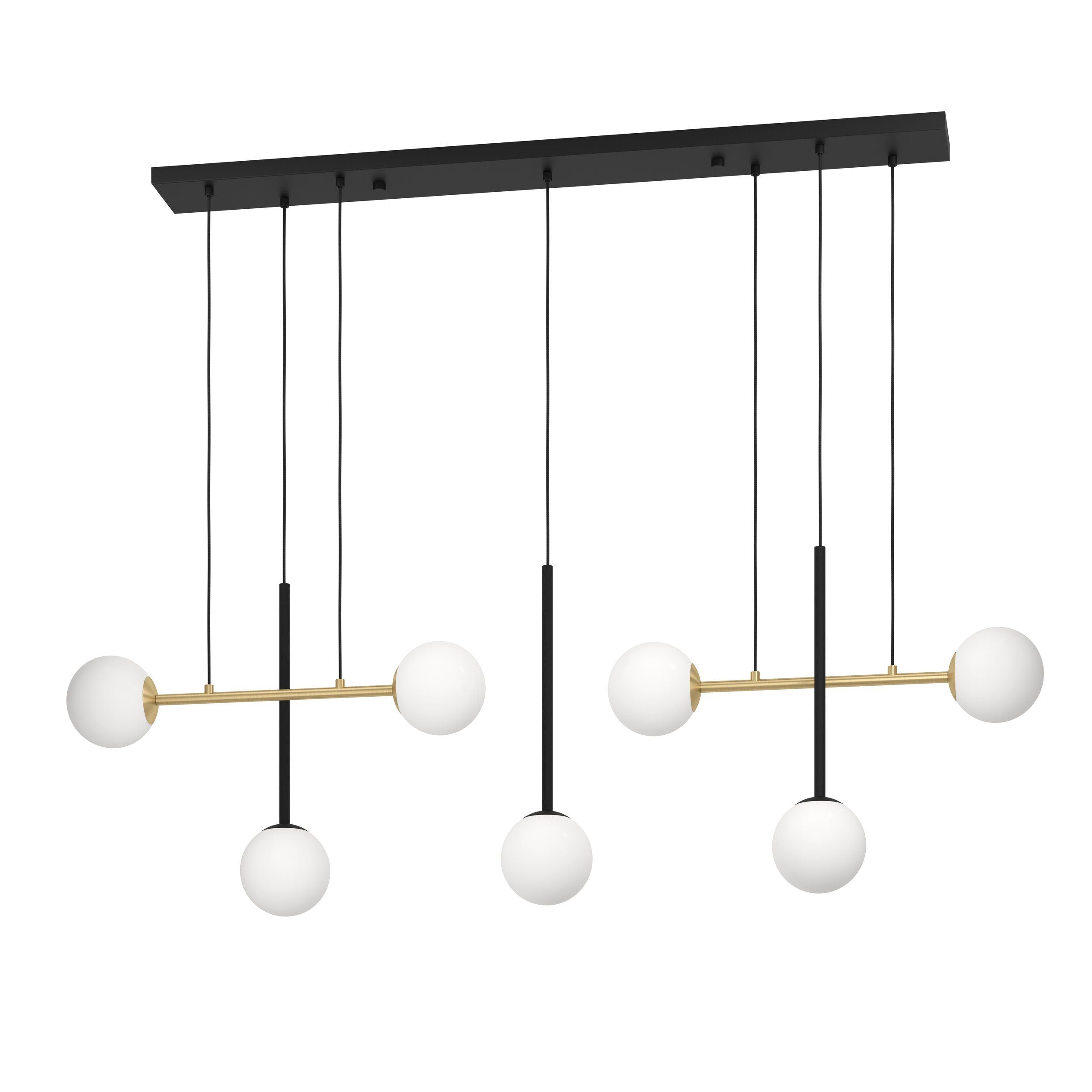 Exclusive Offer! PAZ 7x40W Brushed Brass Pendant Light for Modern Interiors