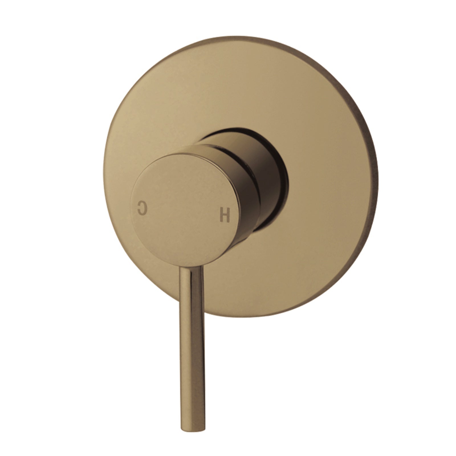 Hot Deal! Pentro Round Shower Mixer Tap with Brushed Yellow Gold Finish