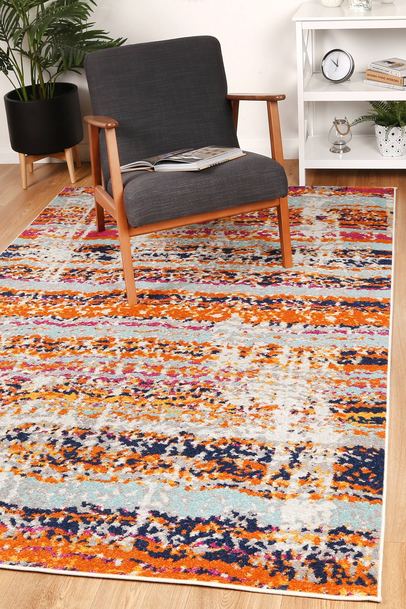 Hot Sale! Palermo Ancona Multi - Patterned Power Loomed Polypropylene Rug for Your Home
