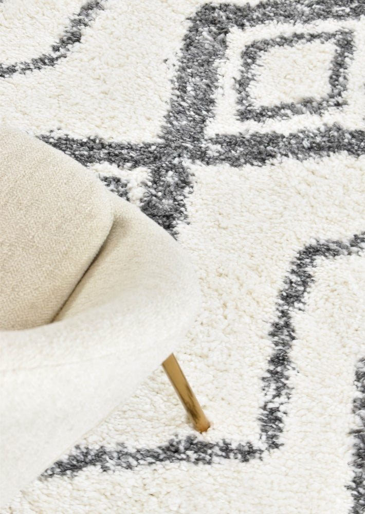 Palermo Machine-Made Shaggy Rug in Dark Grey 0B496A