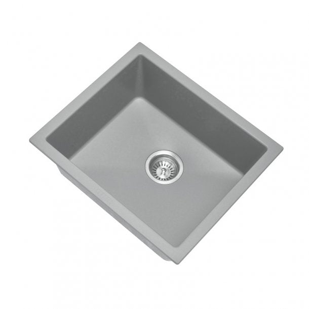Grey Concrete Granite CARYSIL SALSA Kitchen Sink, 533x457mm