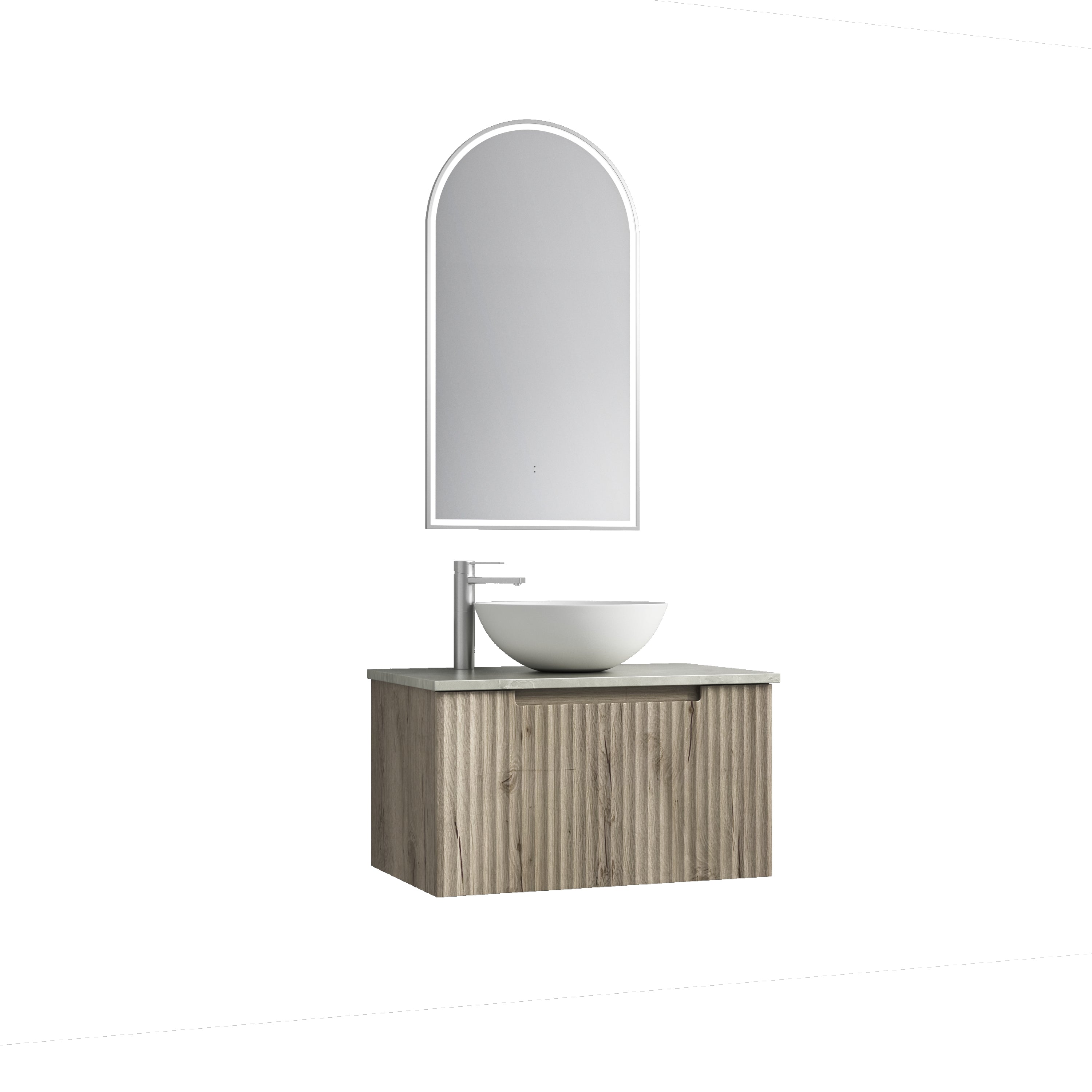 Exclusive CALDER Wall - Hung Vanity in Natural Oak (All Sizes)