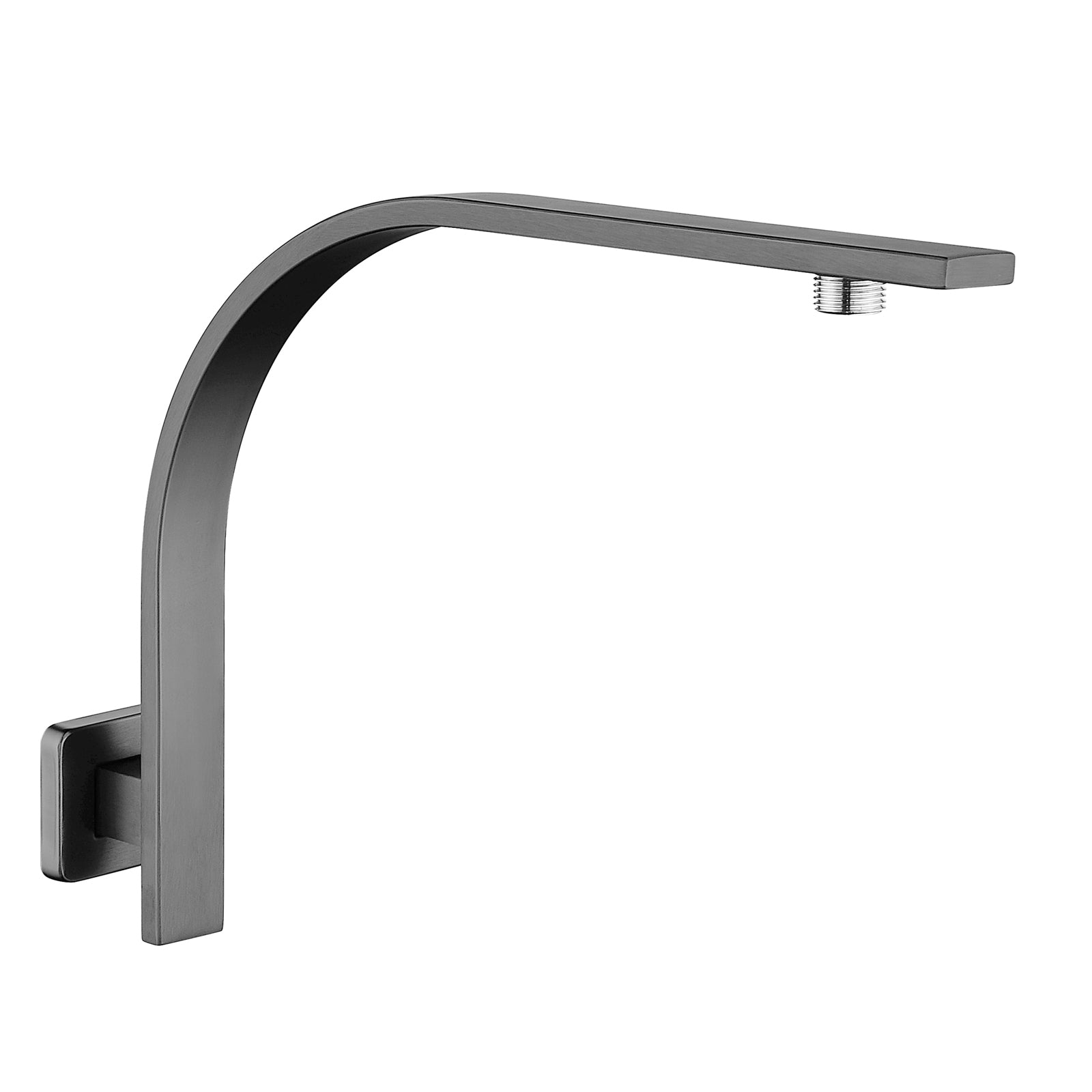 Upgrade Your Bathroom! Solid Brass Gun Metal Grey Gooseneck Wall - Mounted Shower Arm
