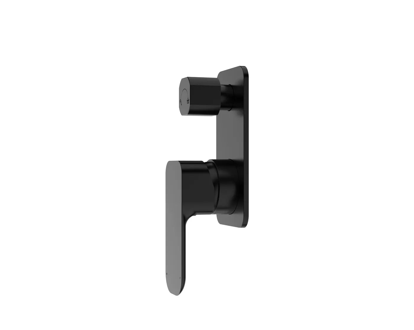 Matte Black Oskar Shower Mixer with Diverter for Durable Use
