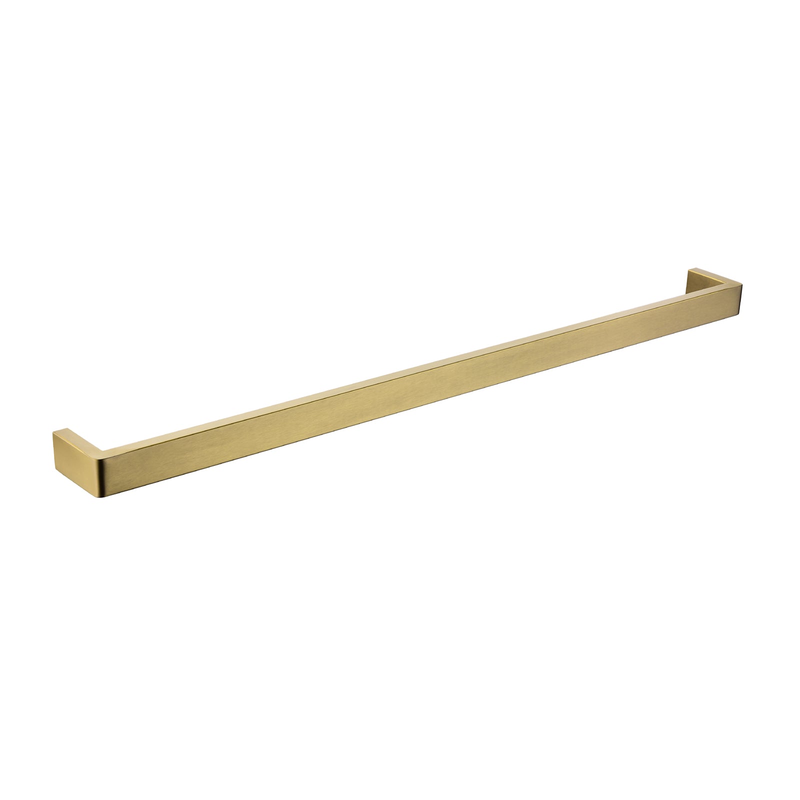 Special Offer! 600mm Cavallo Single Square Towel Rail in Brushed Yellow Gold