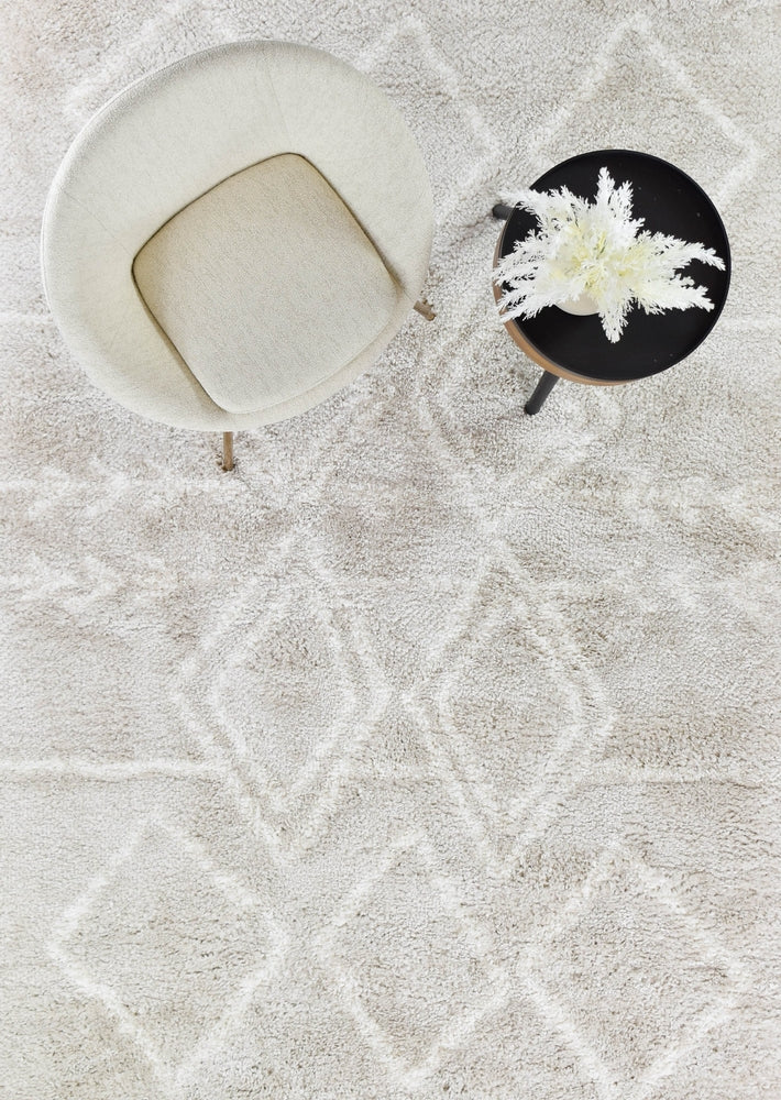 Hot! Cream Beige Palermo Shaggy Rug 0B482A
