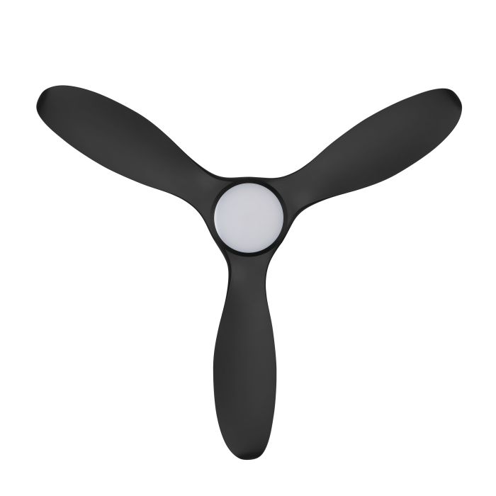UV-Resistant Black-Matt NOOSA Ceiling Fan with Light