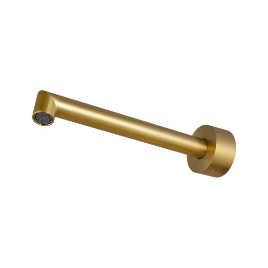 Brushed Gold Wall Spout for Bathtub/Basin - Modern Design