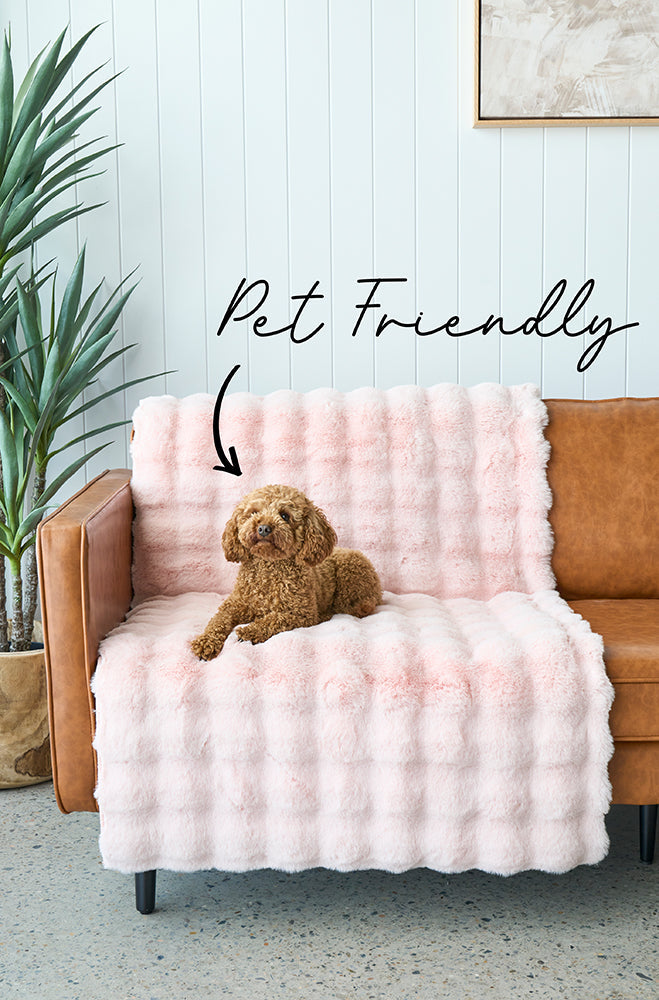 Limited-Time Offer! Machine-Washable Bubble Blush Area Rug for Cozy Spaces
