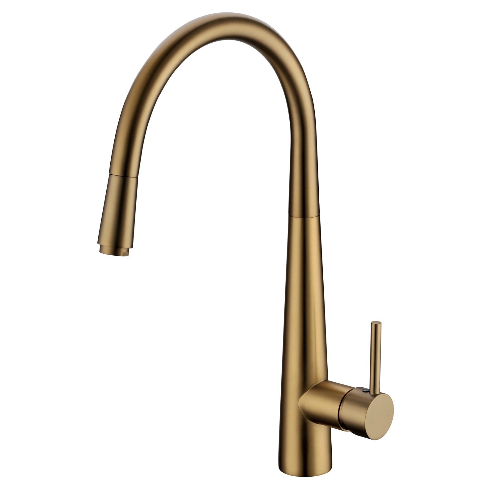 Stylish Brushed Yellow Gold Pull-Out Kitchen Mixer - Upgrade Your Kitchen Now!