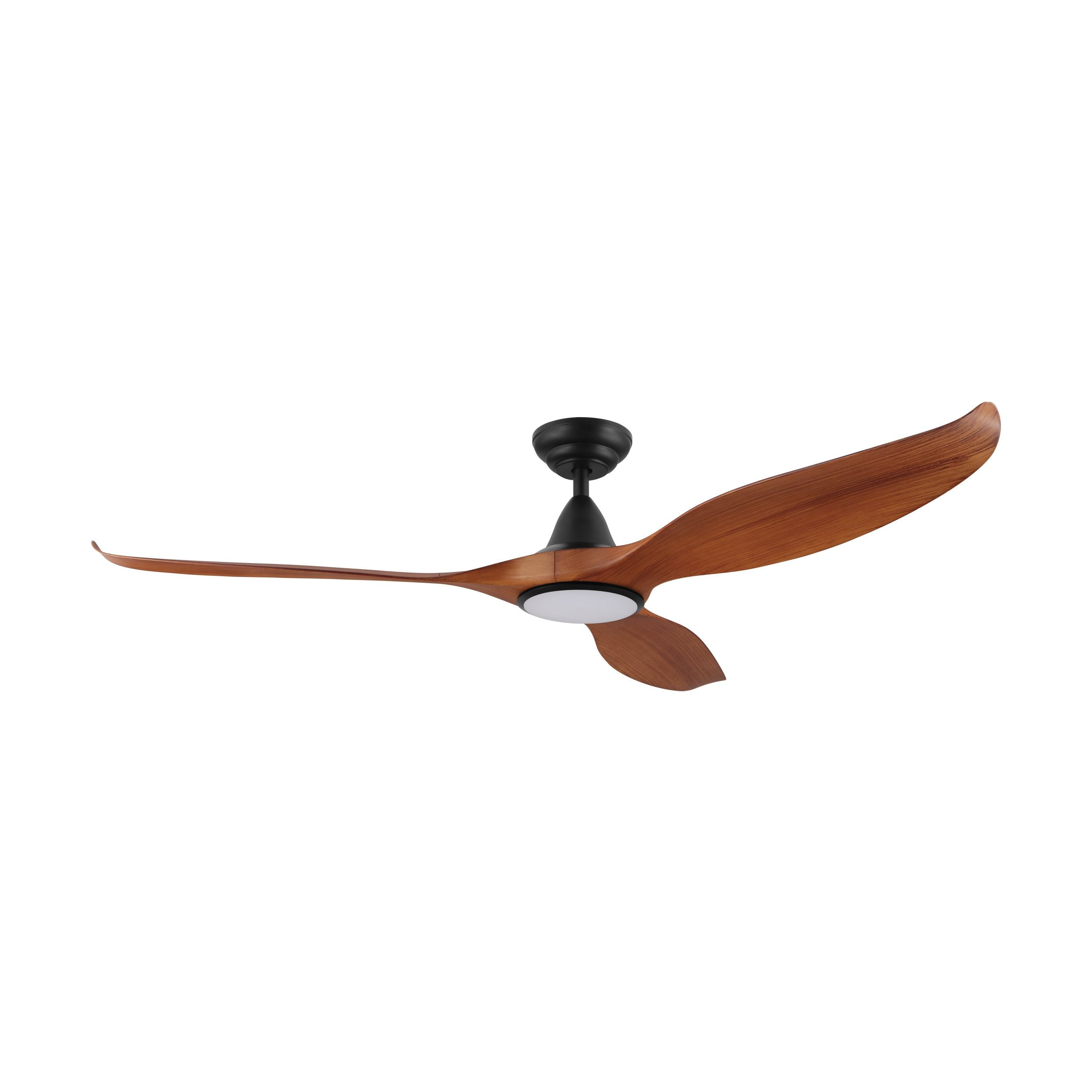 Hot Sale! NOOSA TEAK Black Ceiling Fan with Light