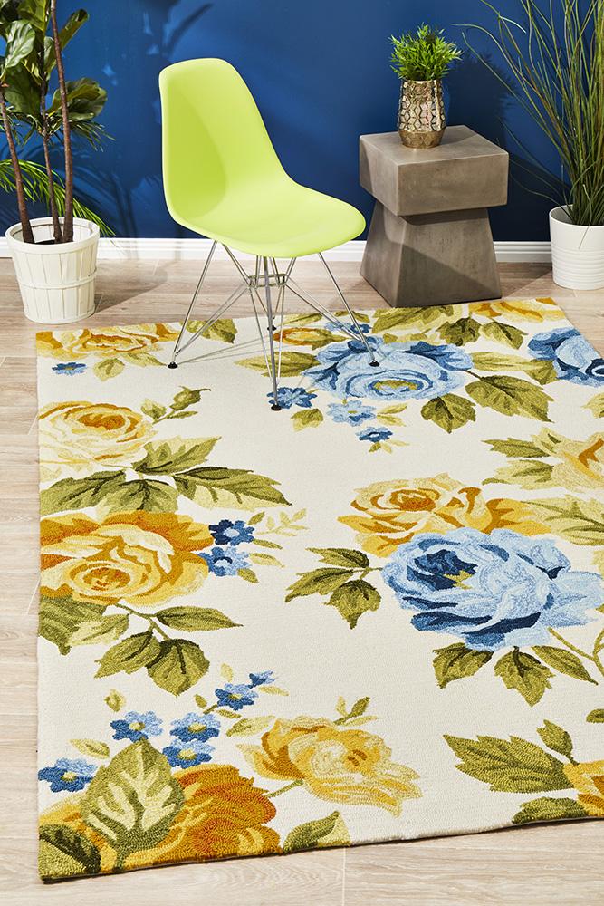 Copacabana Jessica Cream Indoor-Outdoor Rug for New Spring