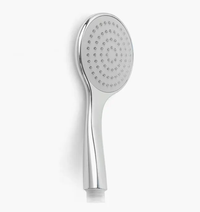 Hot Deal! PAVIA Chrome Shower Rail with Round Handheld Shower