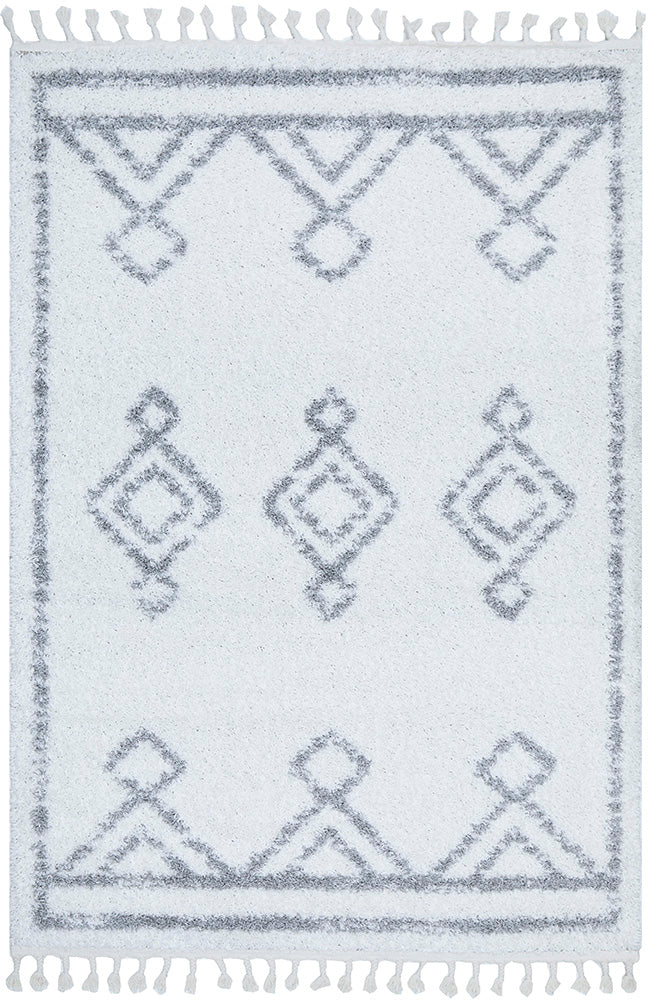 Exclusive Casablanca Temara White Rug - Ideal for High Traffic Areas