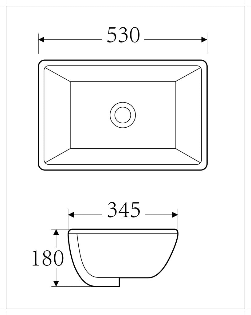 Upgrade Your Bathroom with the Stylish 530 x 345mm Clamont Bathroom Basin