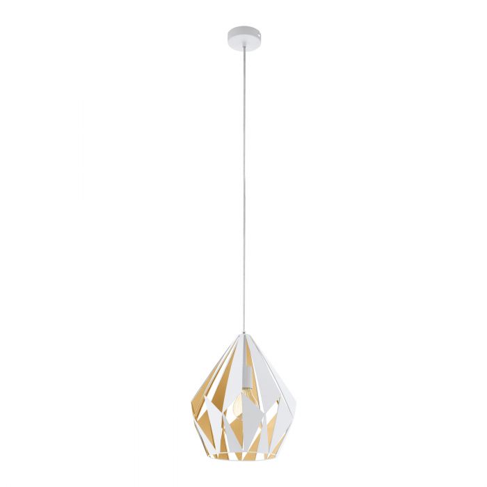 Stunning Honey-Gold Steel CARLTON1 32N Pendant Light
