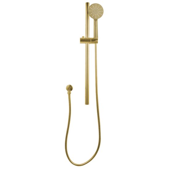 Hot Deal! Pentro Round Handheld Shower Rail Set in Brushed Yellow Gold