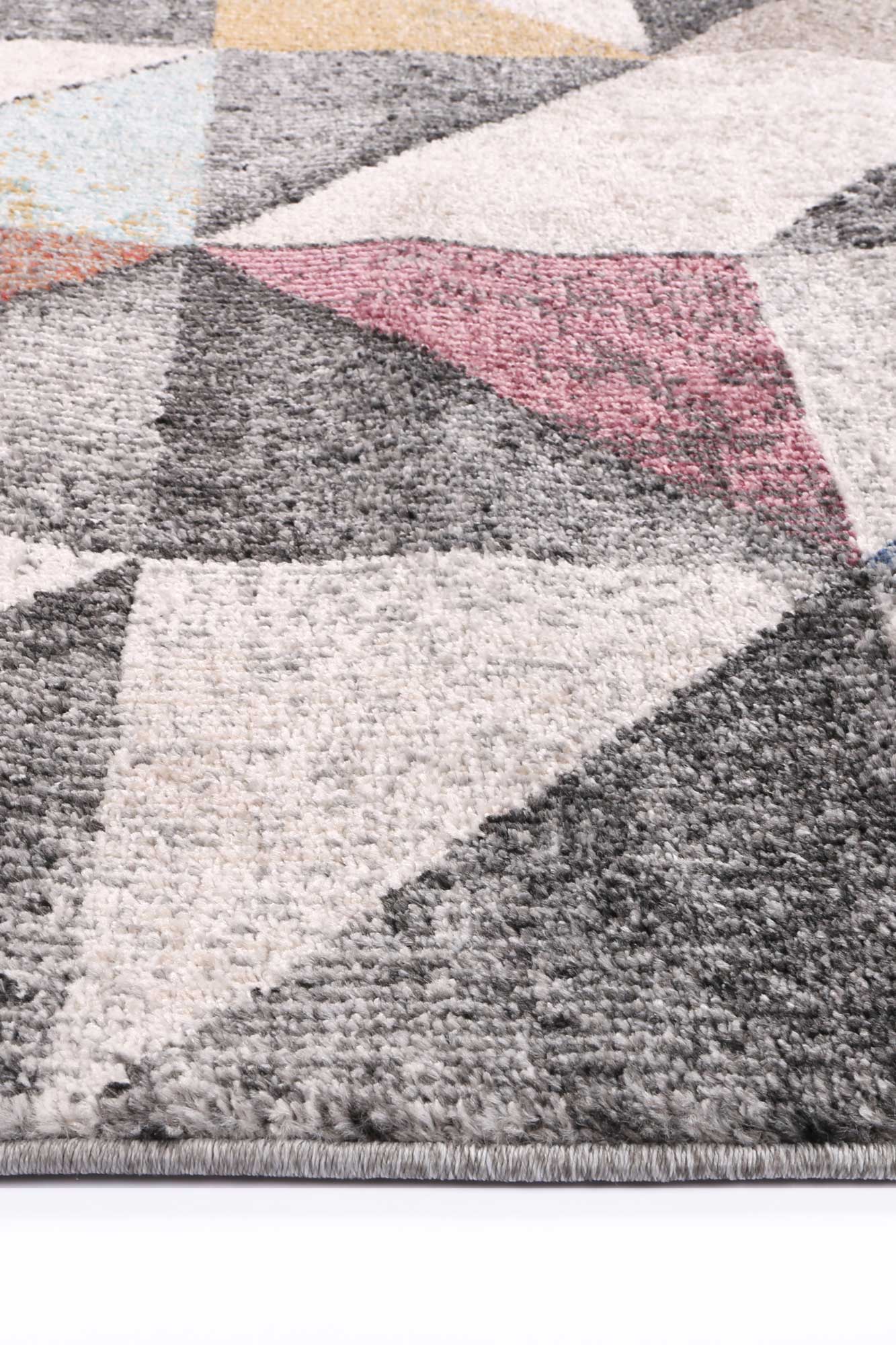 Caldicot Anti - Static Power - Loomed Geometric Multi - colored Rug